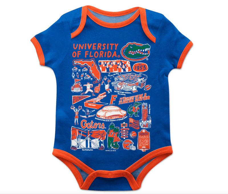 Florida Gators Artwork Onesie