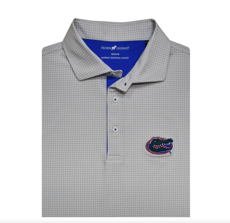 Gators Gray Logo Polo
