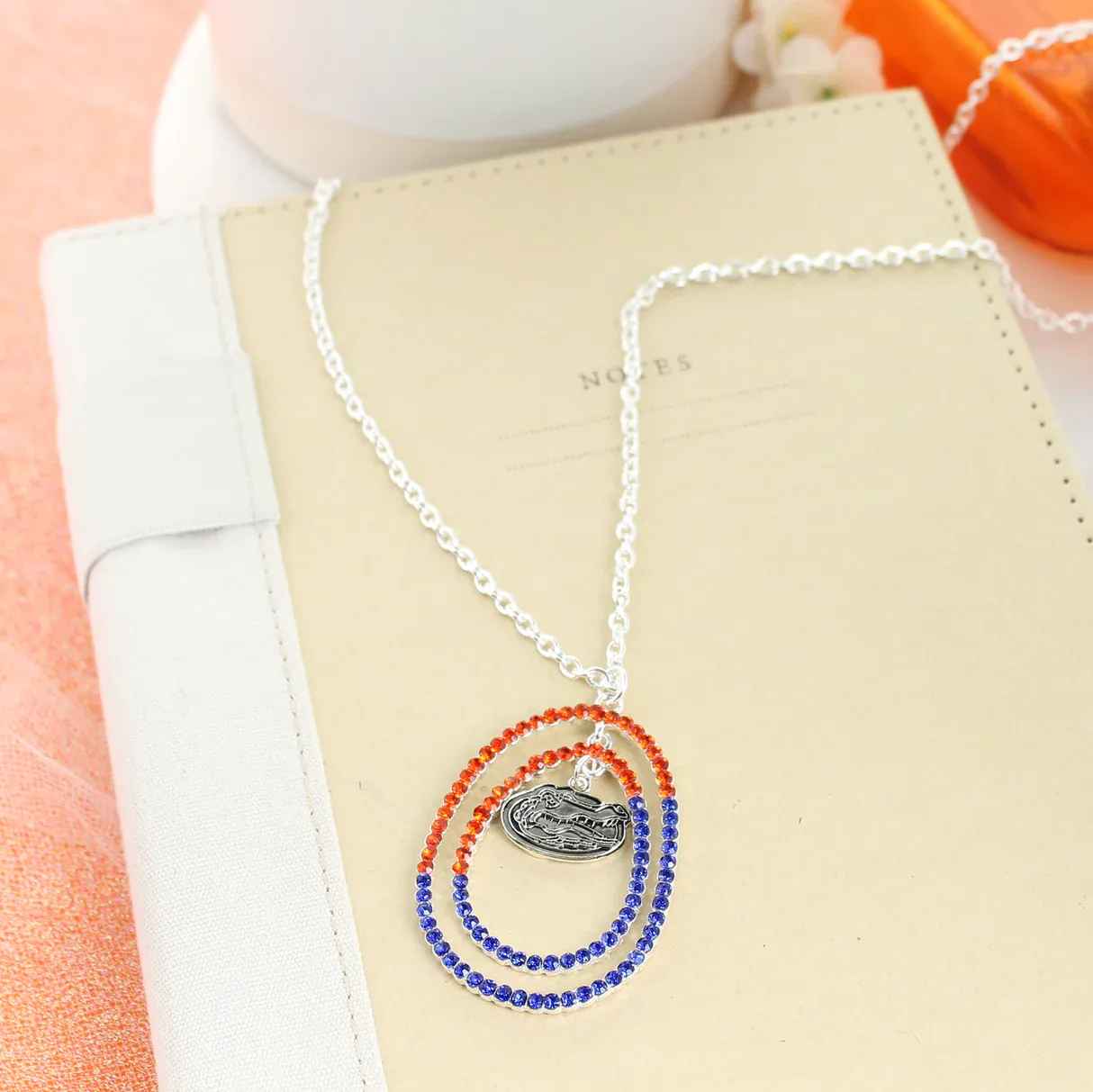 Florida Crystal Loop Necklace