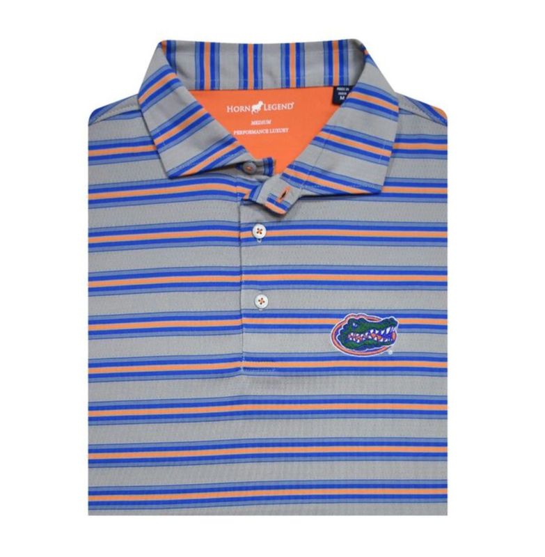 Gators Stripe Logo Polo