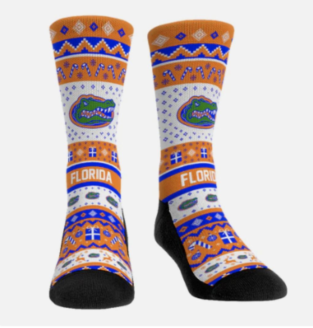 Gators Tacky Sweater Socks