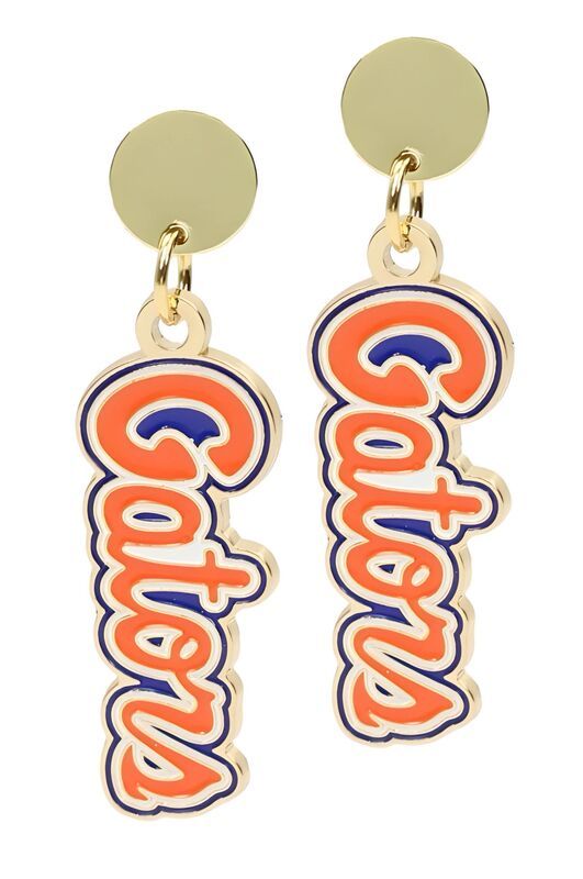 Florida Gators Script Earring