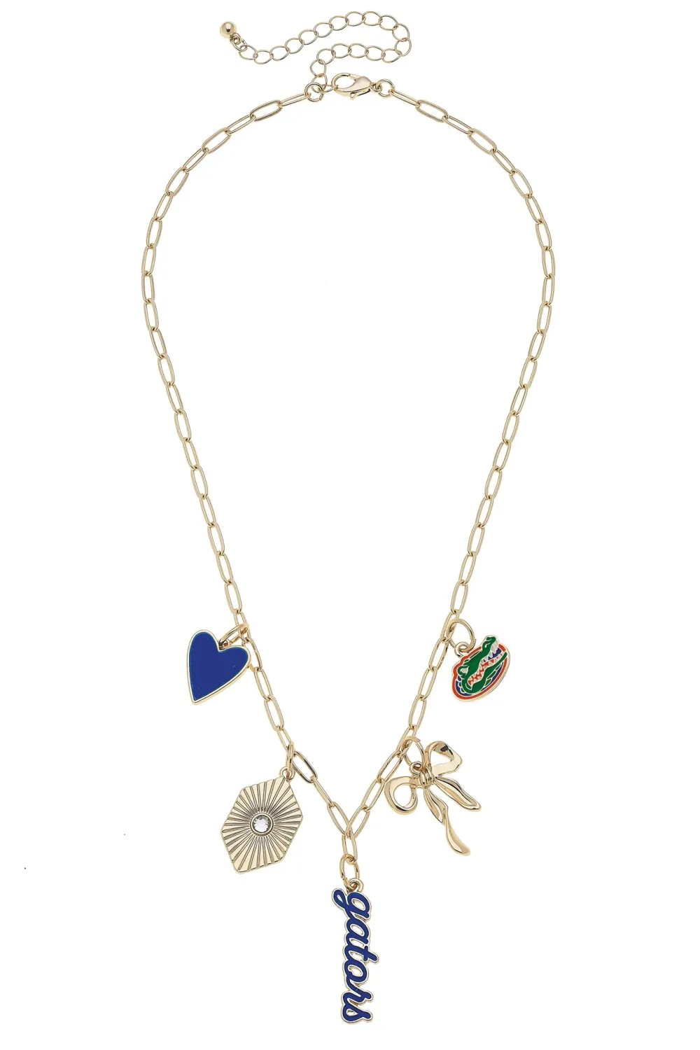 Florida Gators Paper Clip Charm Collector Necklace
