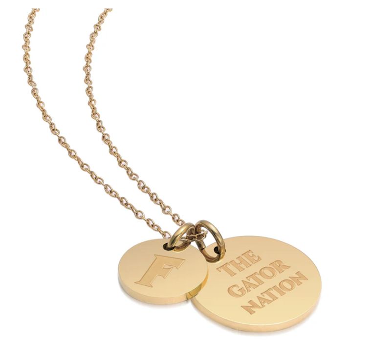 Florida Gators 18K Gold Plated Charm Necklace