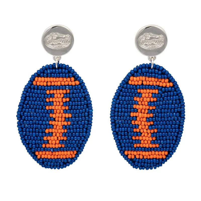 Florida Gators Touchback Football Earrings