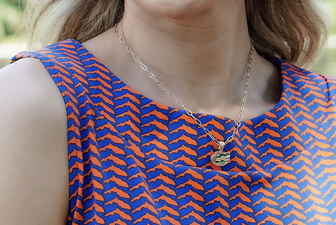 Florida Gators Enamel Pendant Necklace