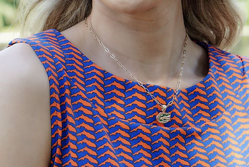 Florida Gators Enamel Pendant Necklace