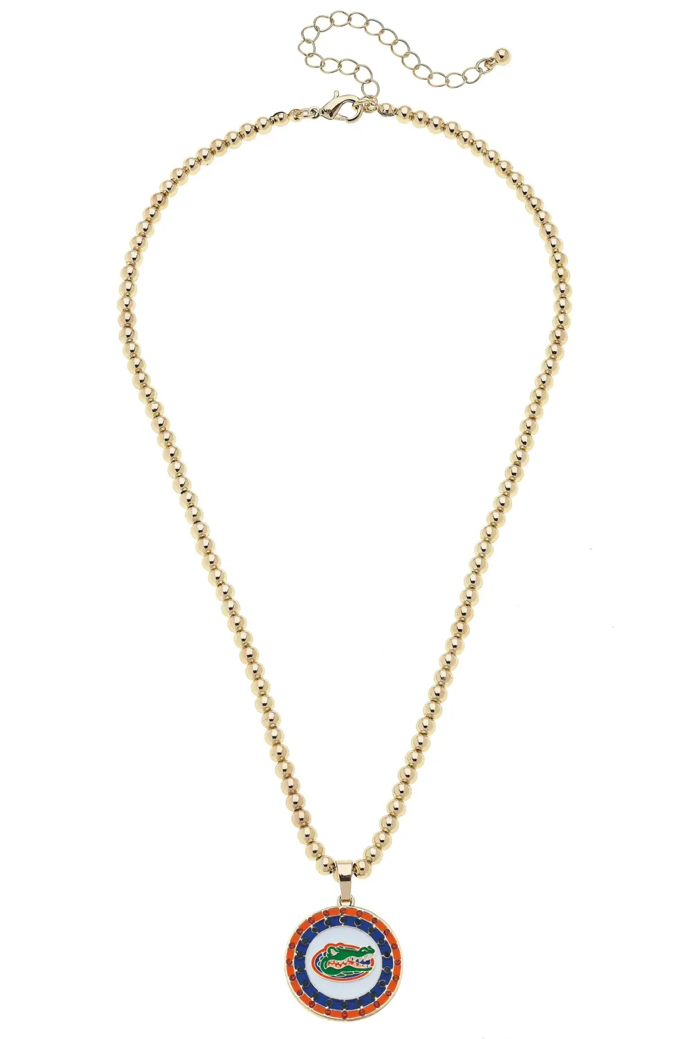 Florida Gators Pave Disc Necklace