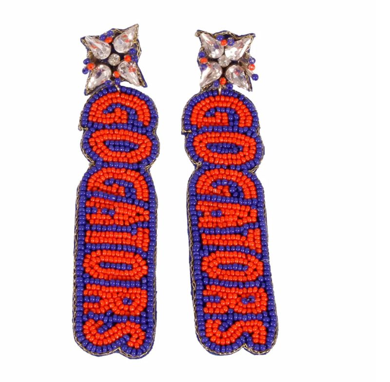 Go Gators Beaded Earrings