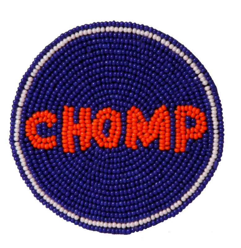 Go Gators Beaded Button