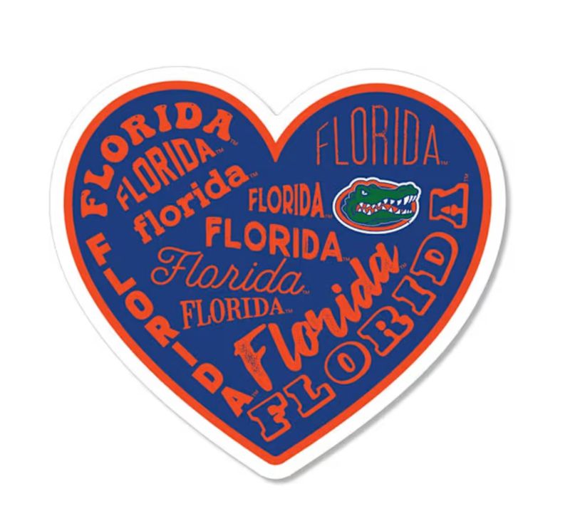 Gators Heart Sticker