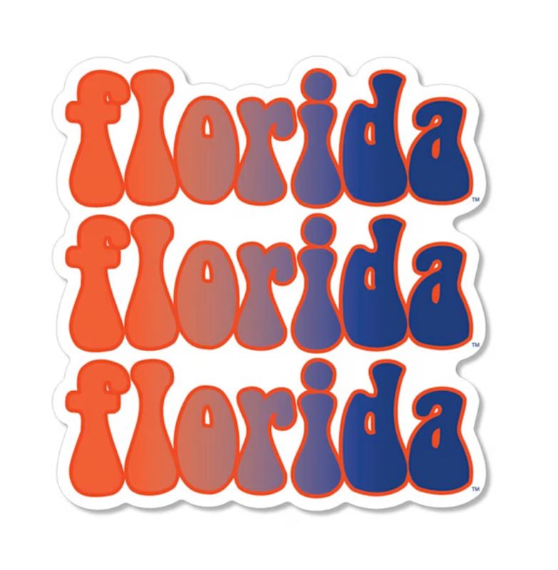 Gators Bubble Text Sticker