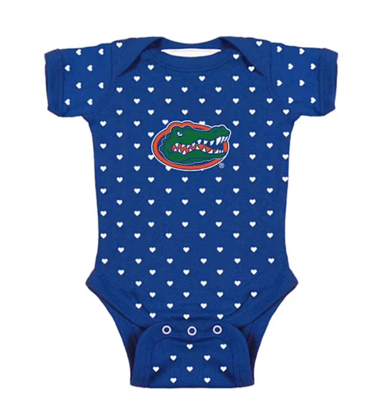 Gators Blue Heart Short Sleeve One Piece