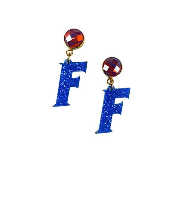 Florida Mini Blue Glitter Block F