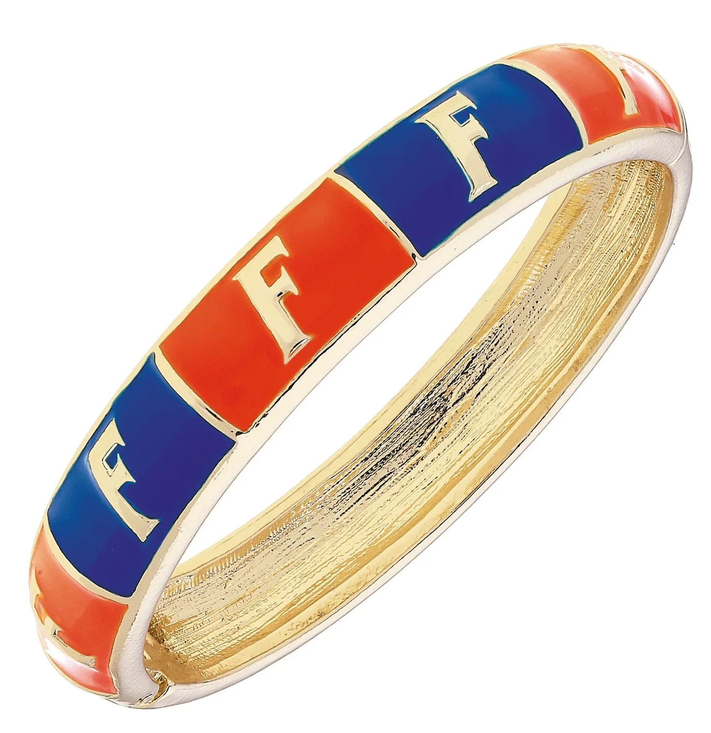 Florida Gators Sculpted Enamel Checkered Hinge Bangle