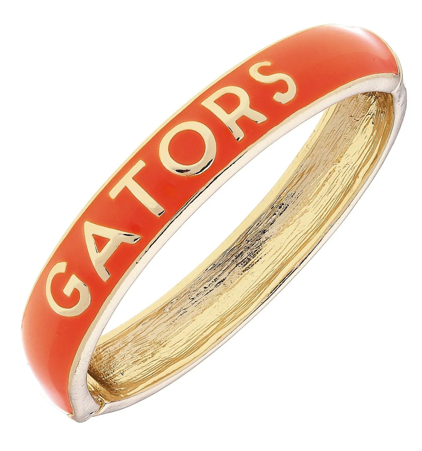Florida Gators Sculpted Enamel Hinge Orange Bangle