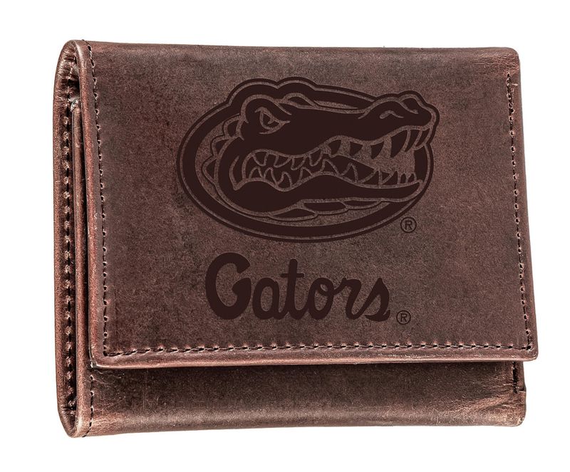 Florida Gators Trifold Leather Wallet