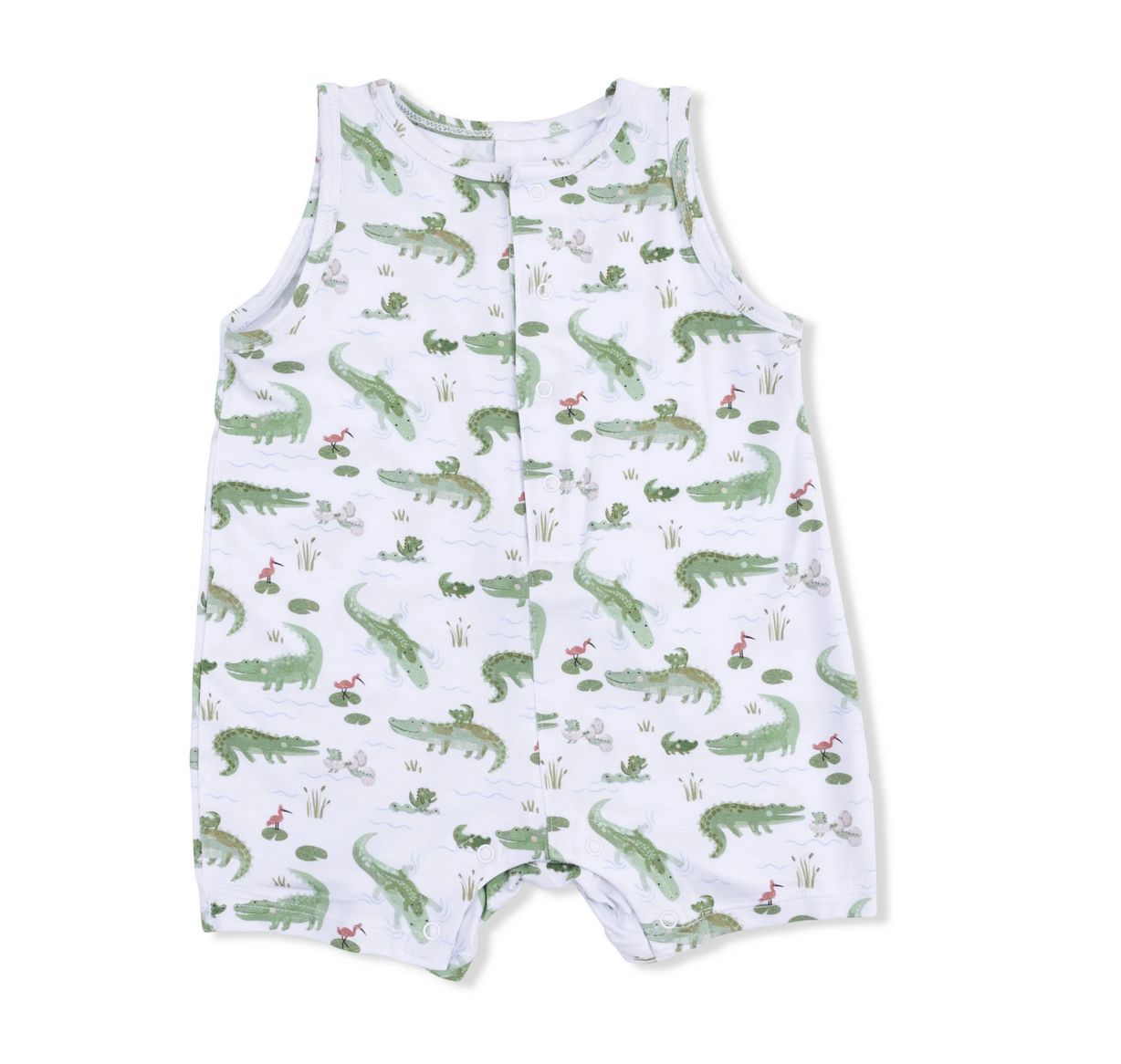 Crayon Alligators Sleeveless Shortie Romper