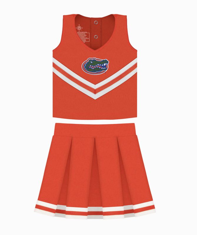 Gators Cheerleader Orange Dress Set