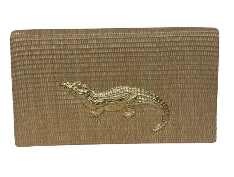 Jillian Straw Clutch