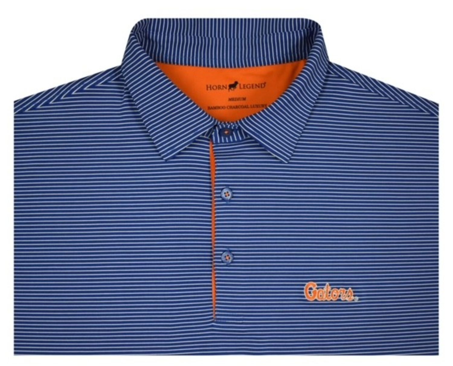 Gators Script Stripe Performance Polo