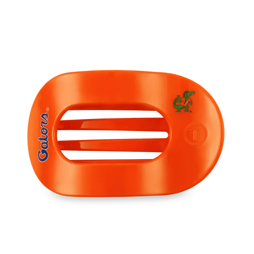 Gators Medium Flat Round Orange Hair Clip