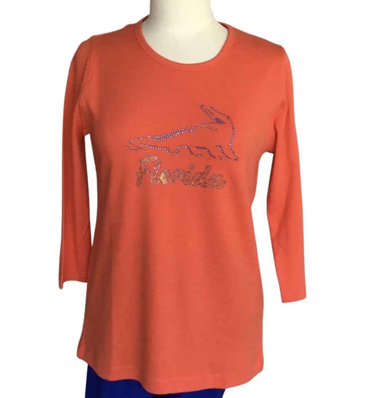 Gators Orange 3/4 Sleeve Top
