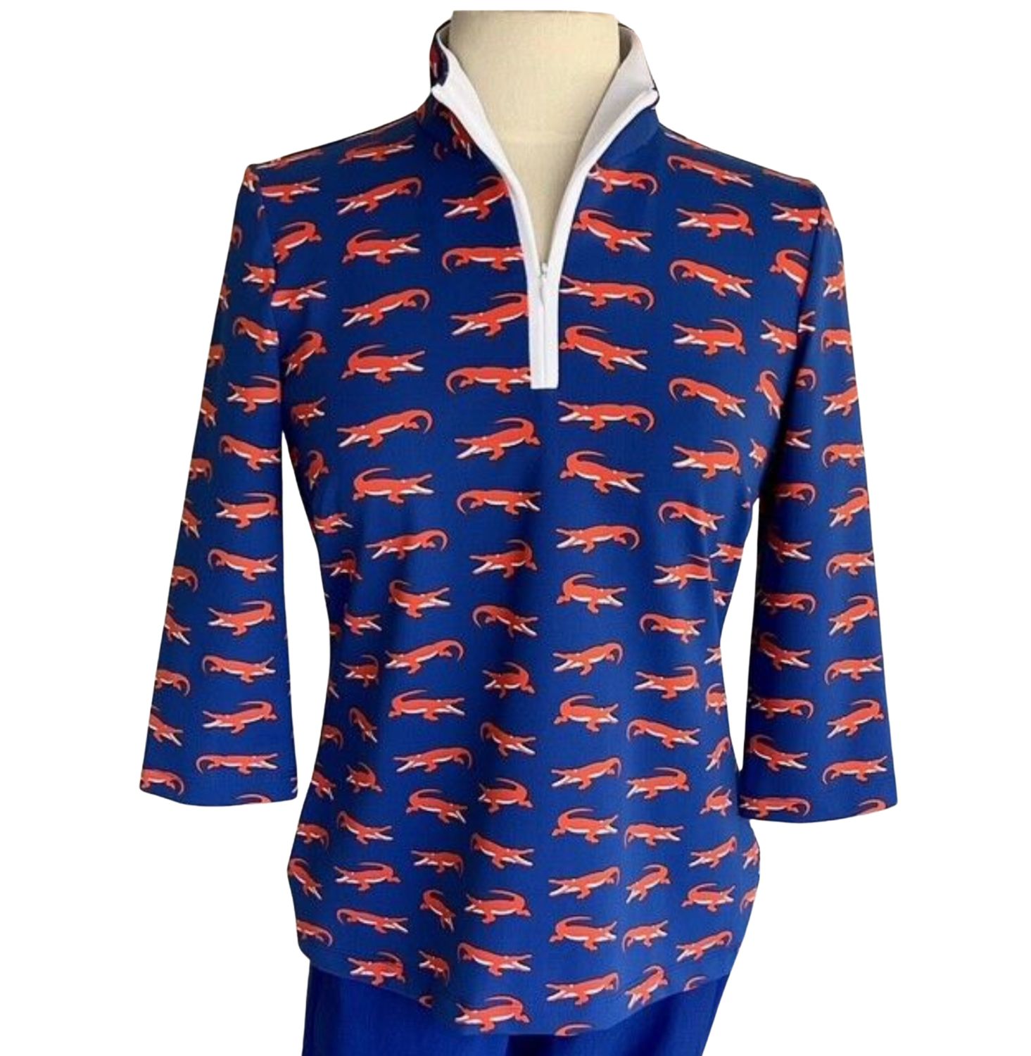 Britt 3/4 Sleeve Gator Top