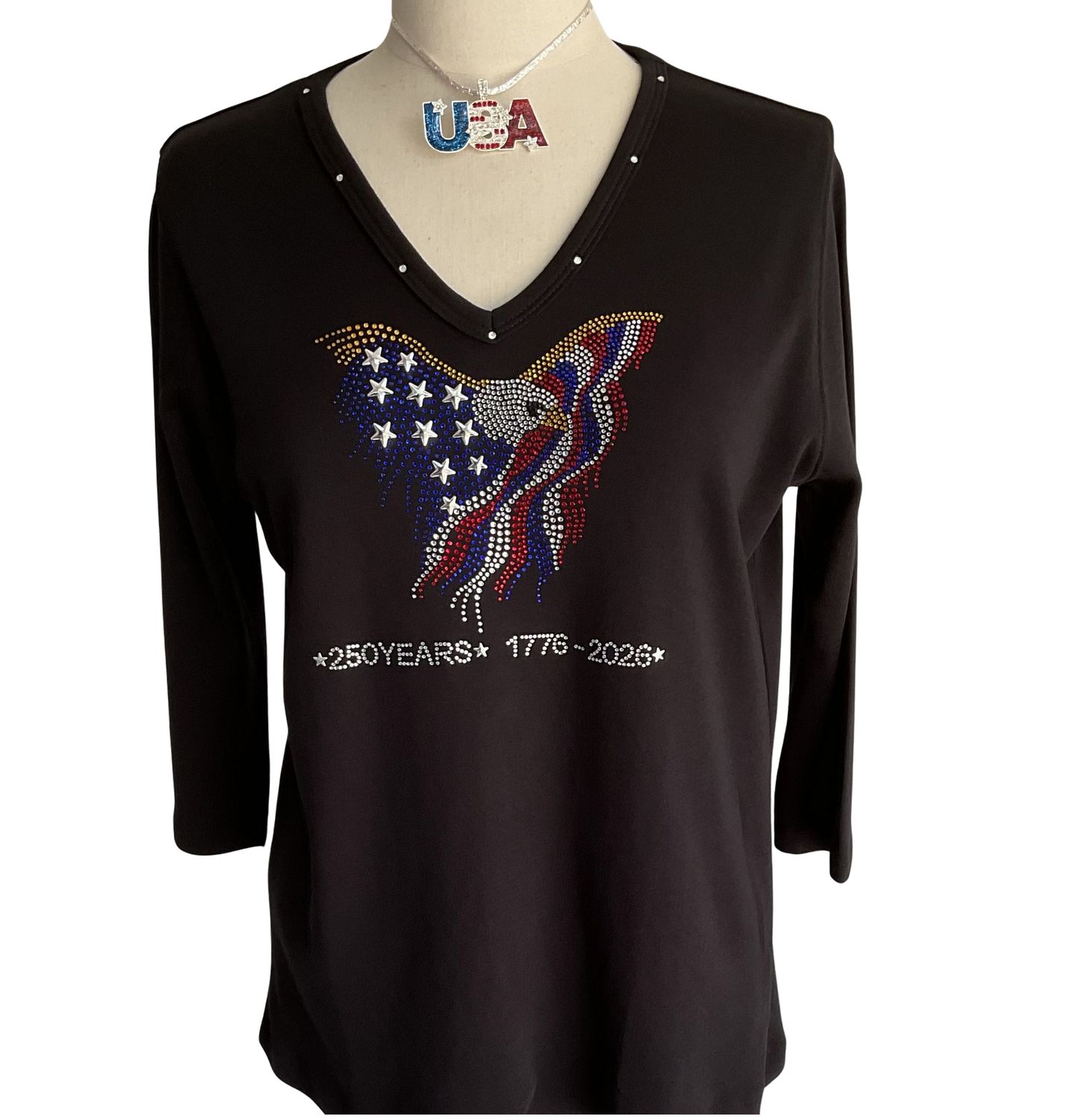 USA 250 Eagle Crystal Top