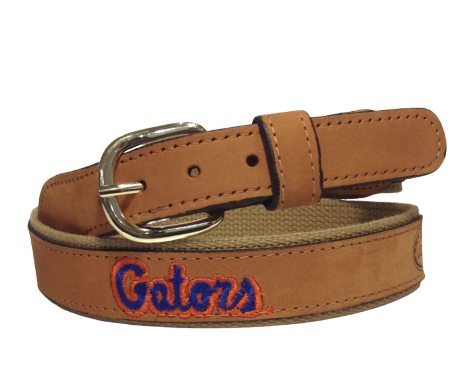 Gators Leather Logo Belt