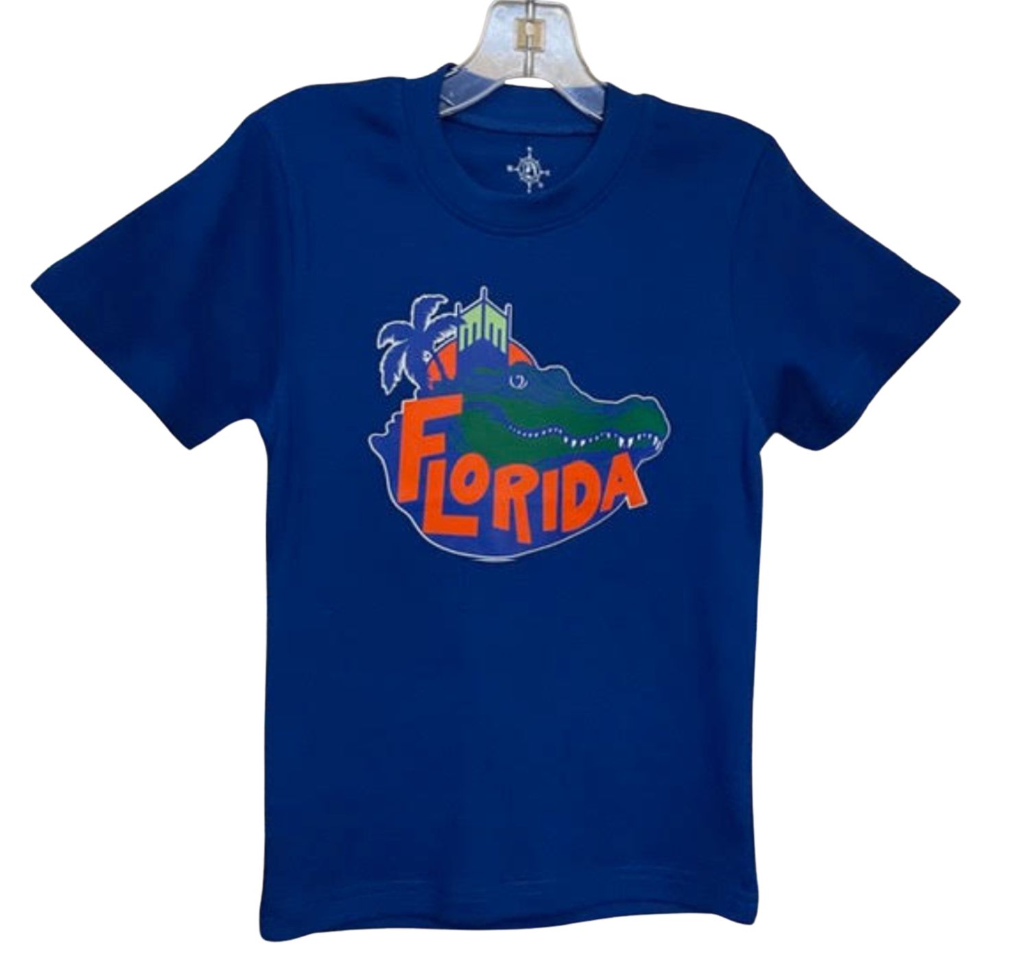 Blue Kids Happy Gator Tee