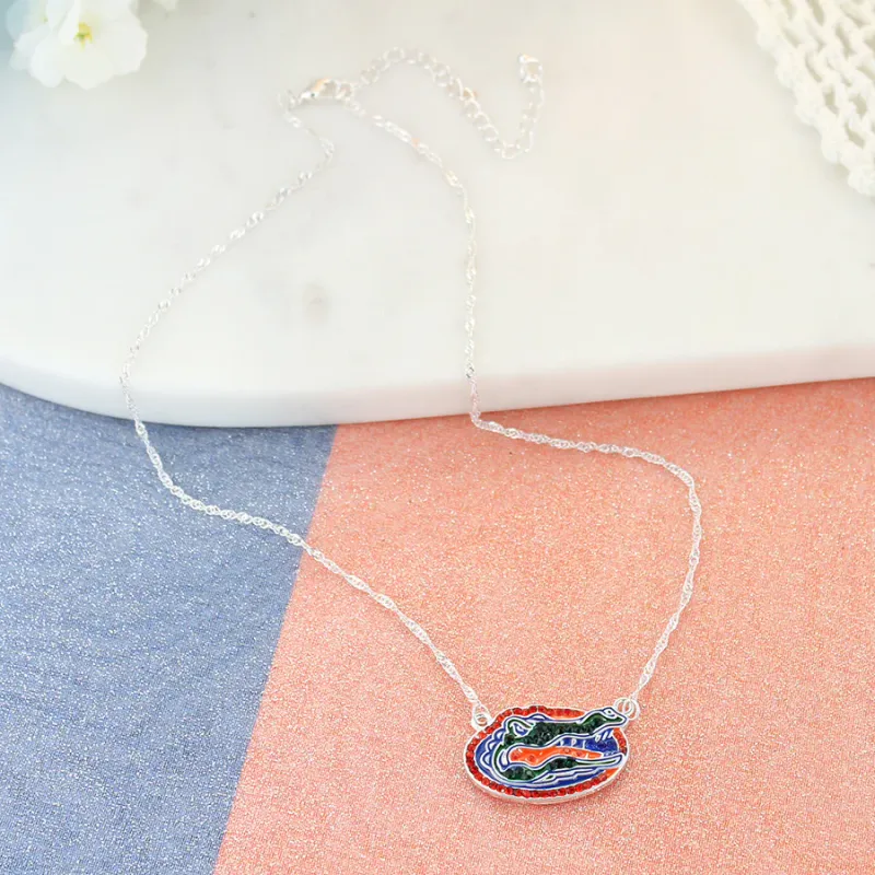 Florida Gators Crystal Logo Necklace