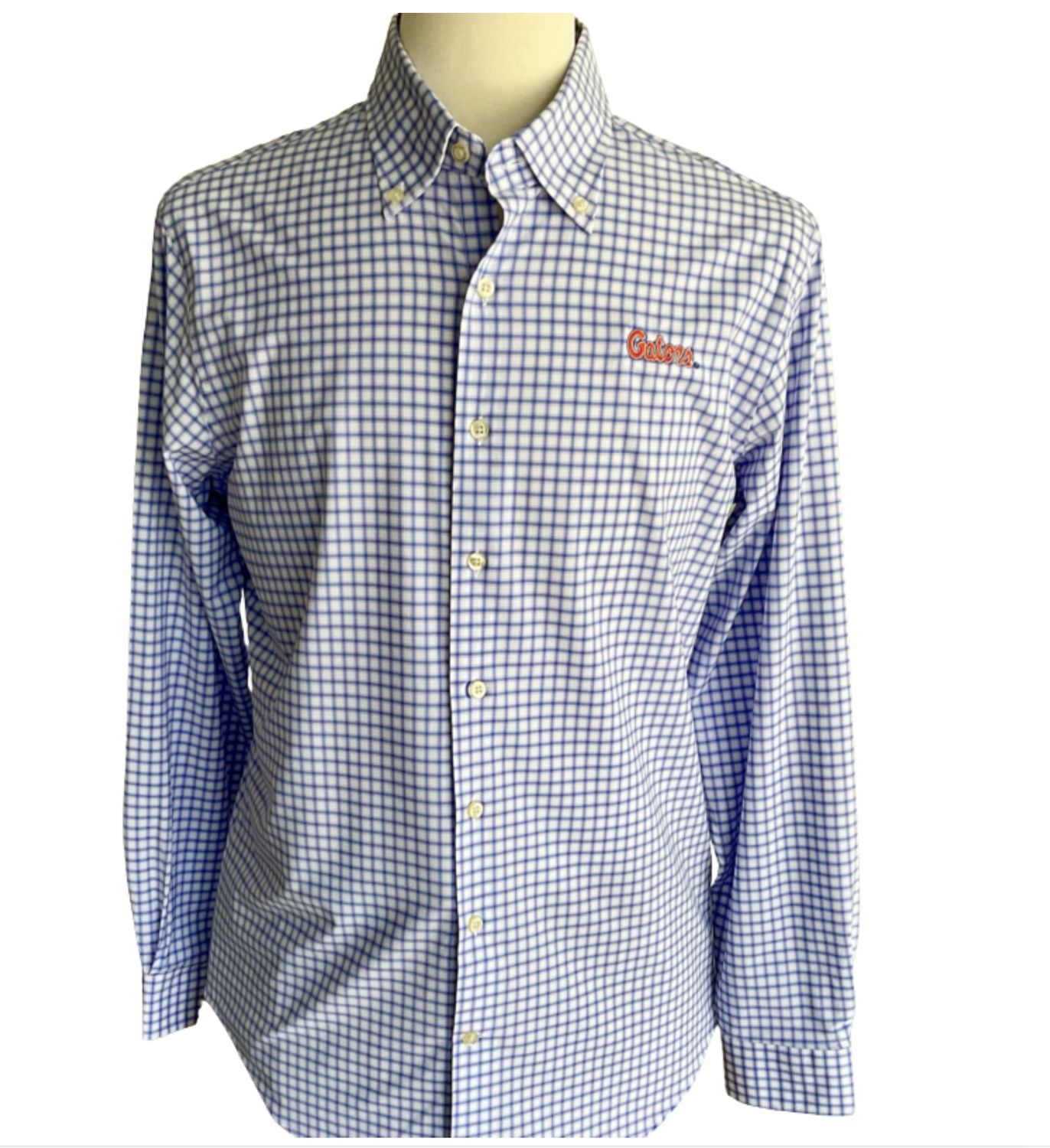 Lightweight Woven Gator Logo Sport Shirt