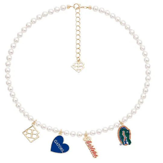 Florida Gators Pearl Charm Necklace