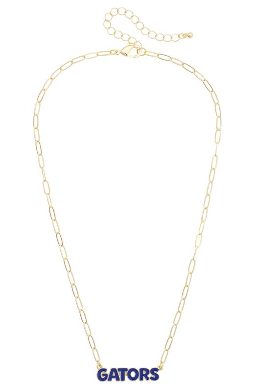 Florida Gators Puffy Nameplate Necklace