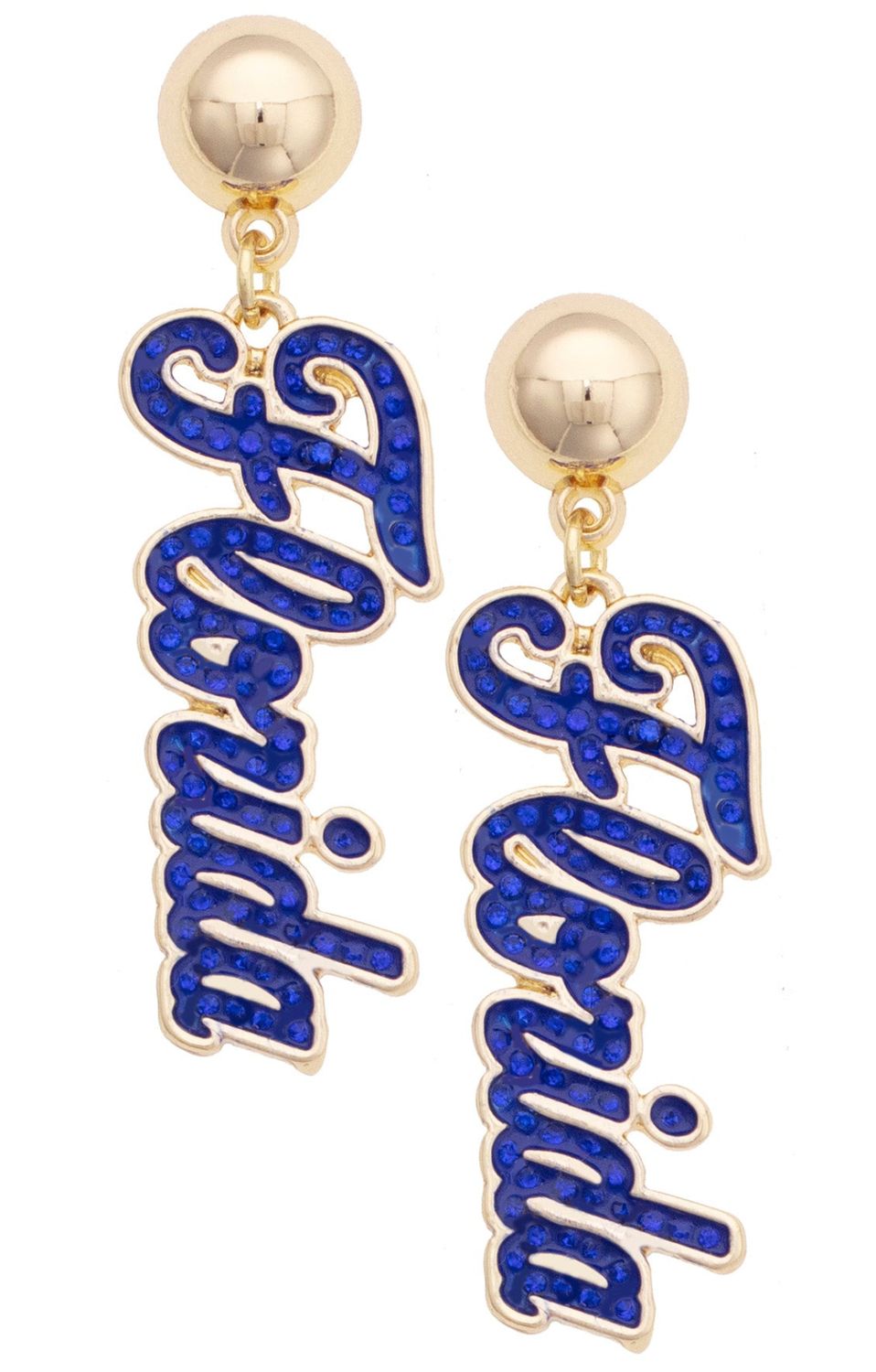 Florida Gators Pave Outline Earrings
