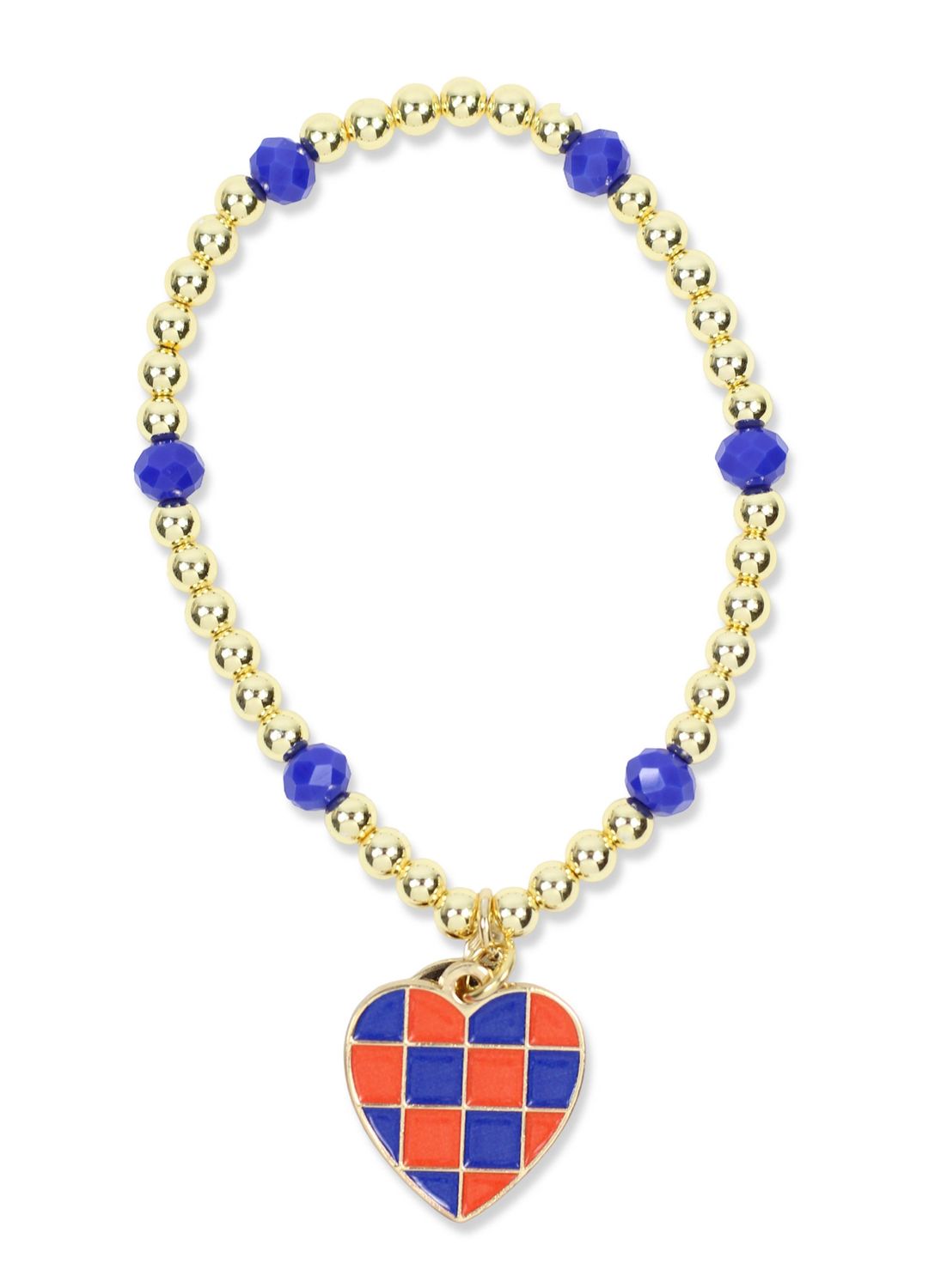 Blue Stacker Bracelet - Gator Heart