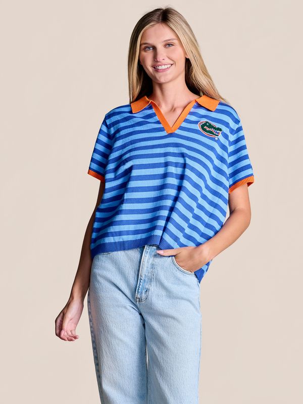 The Spirit Stripe Collared Sweater