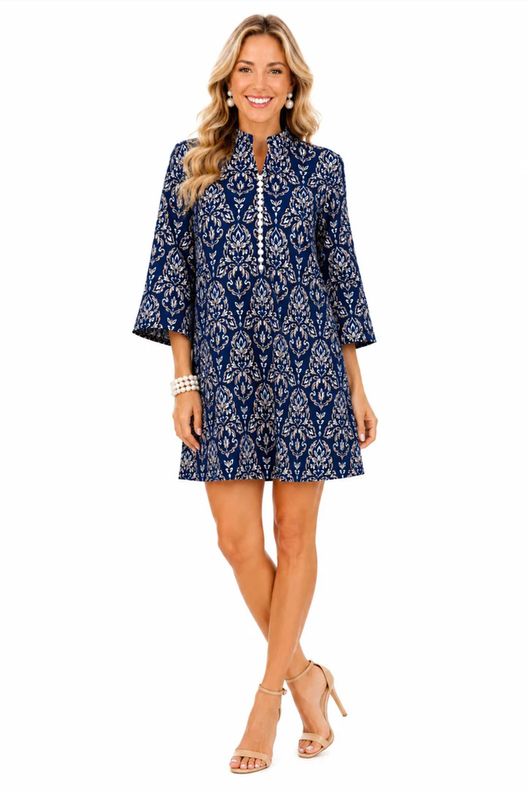Santorini Blue Lace Dress