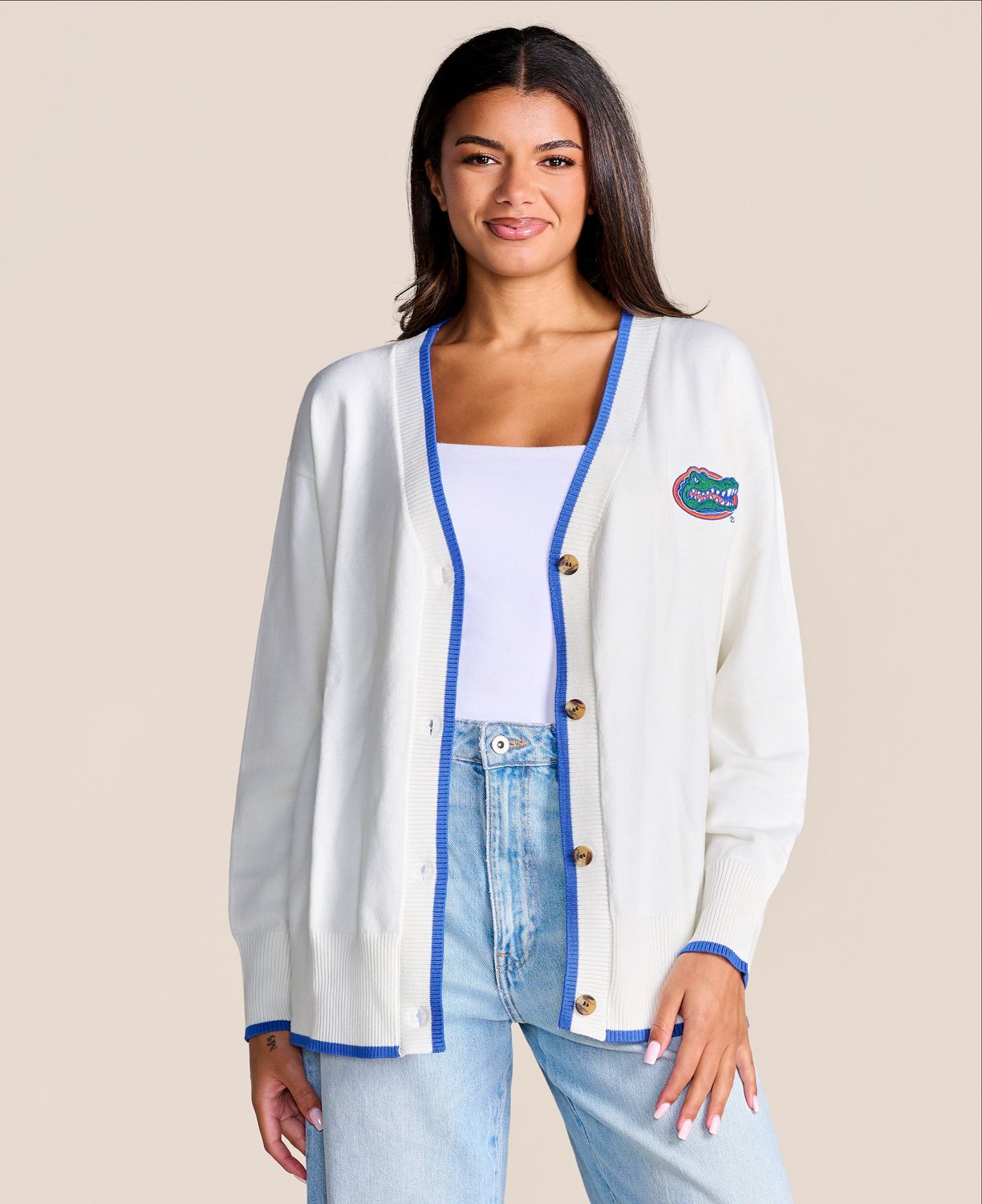 The Ivy Embroidered Cardigan | Gators