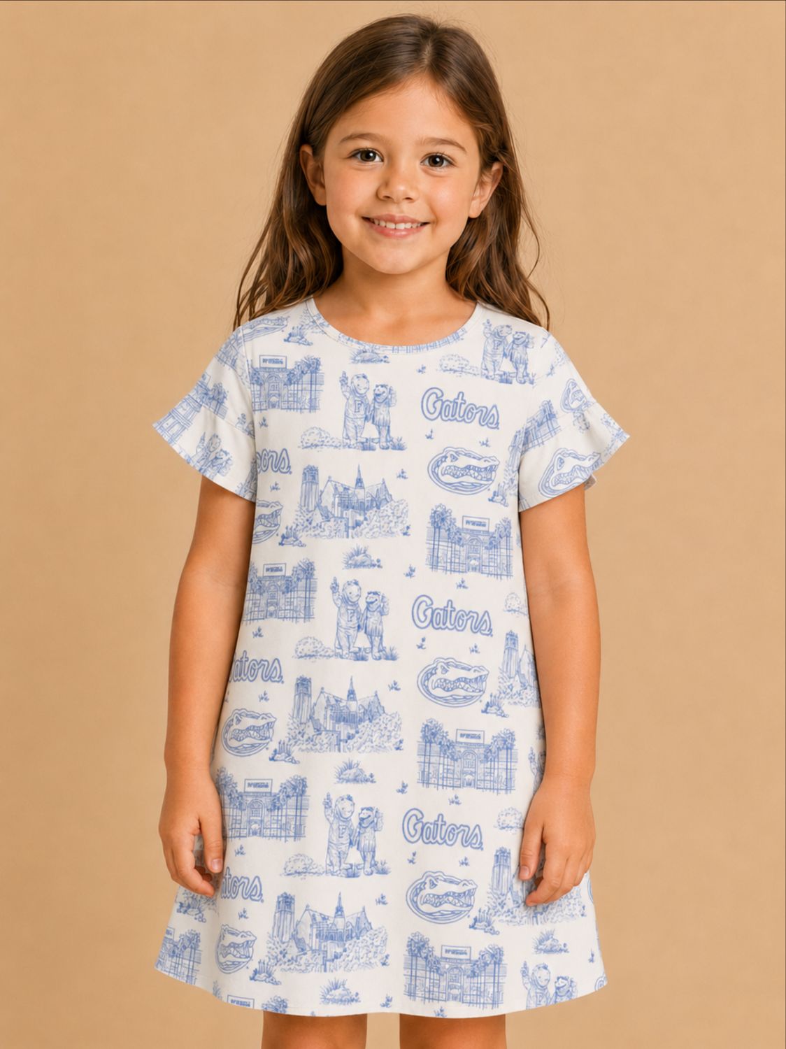 The Girls Team Toile Tee Dress | Florida Gators