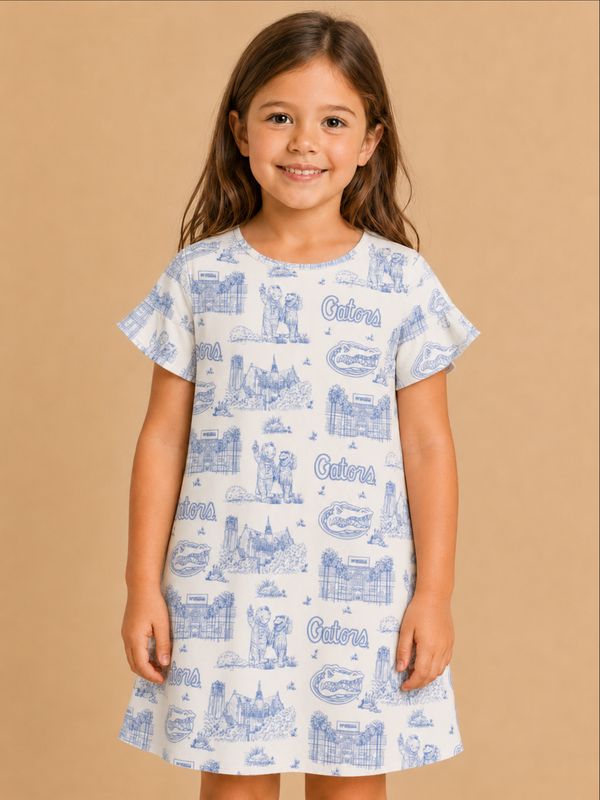The Girls Team Toile Tee Dress | Florida Gators