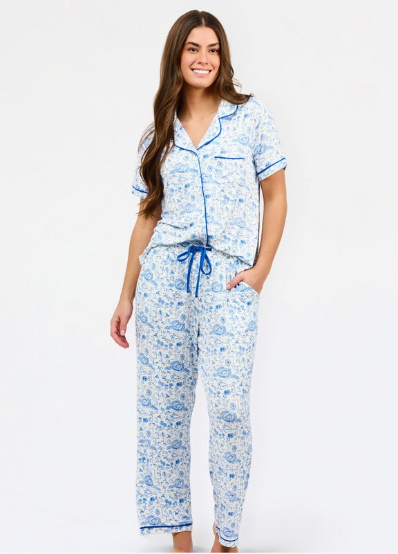 Women's Blue Pajamas Set