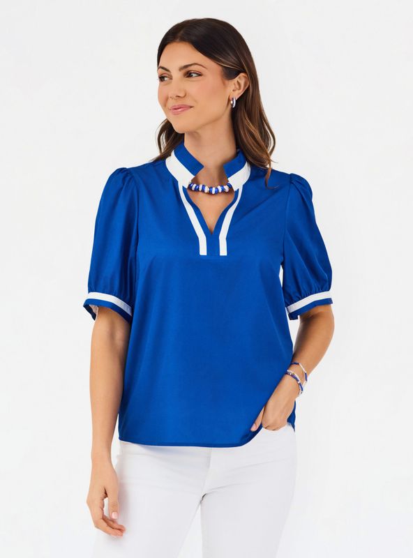 Short Sleeve Top | Blue