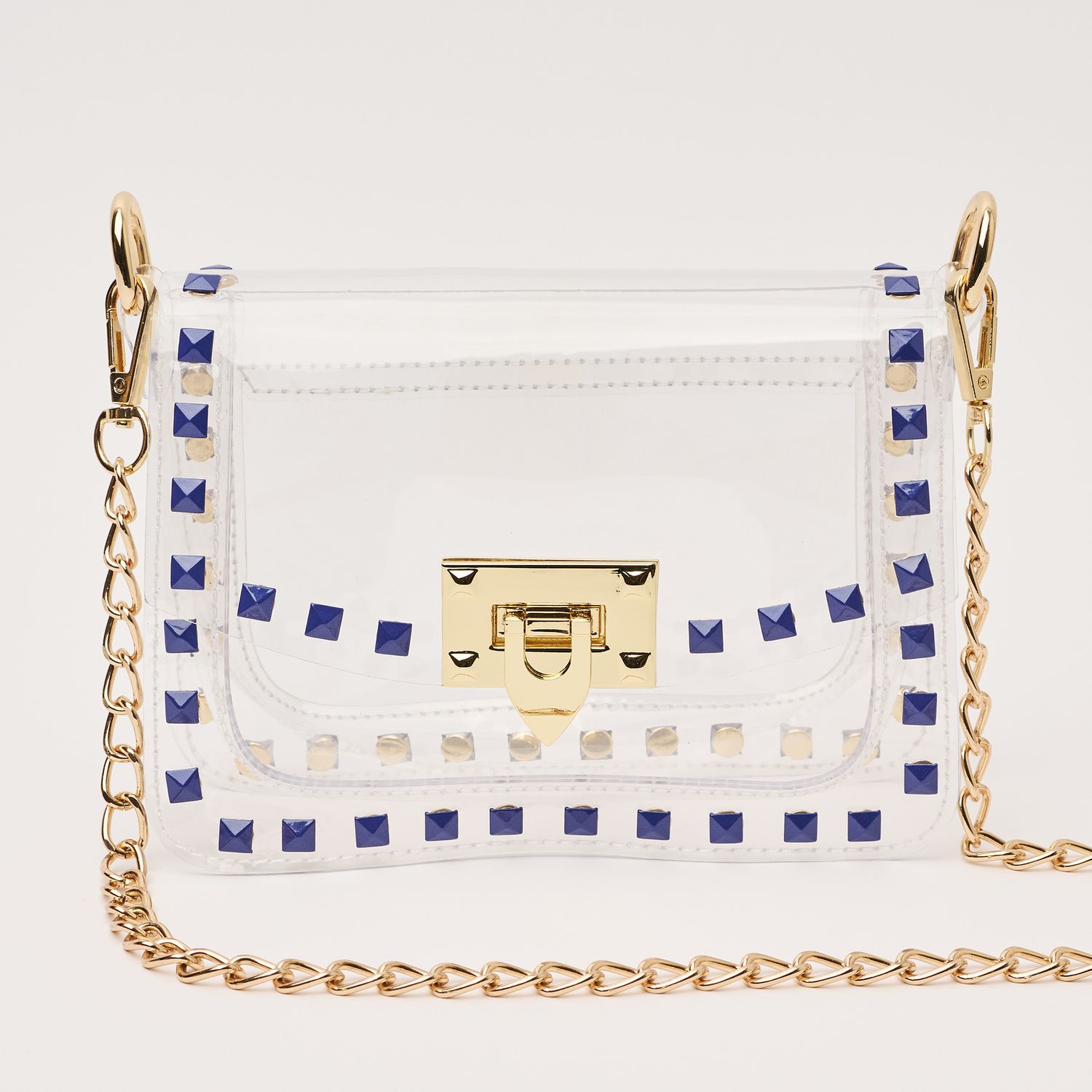 Jackie in Blue Handbag