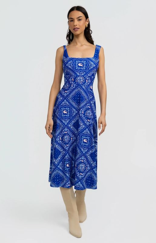 Deidra Bandana Print Dress