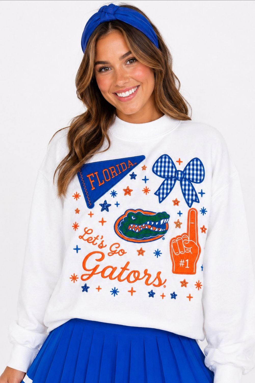 Gators Varsity Patch Mock Neck Sweatshirt