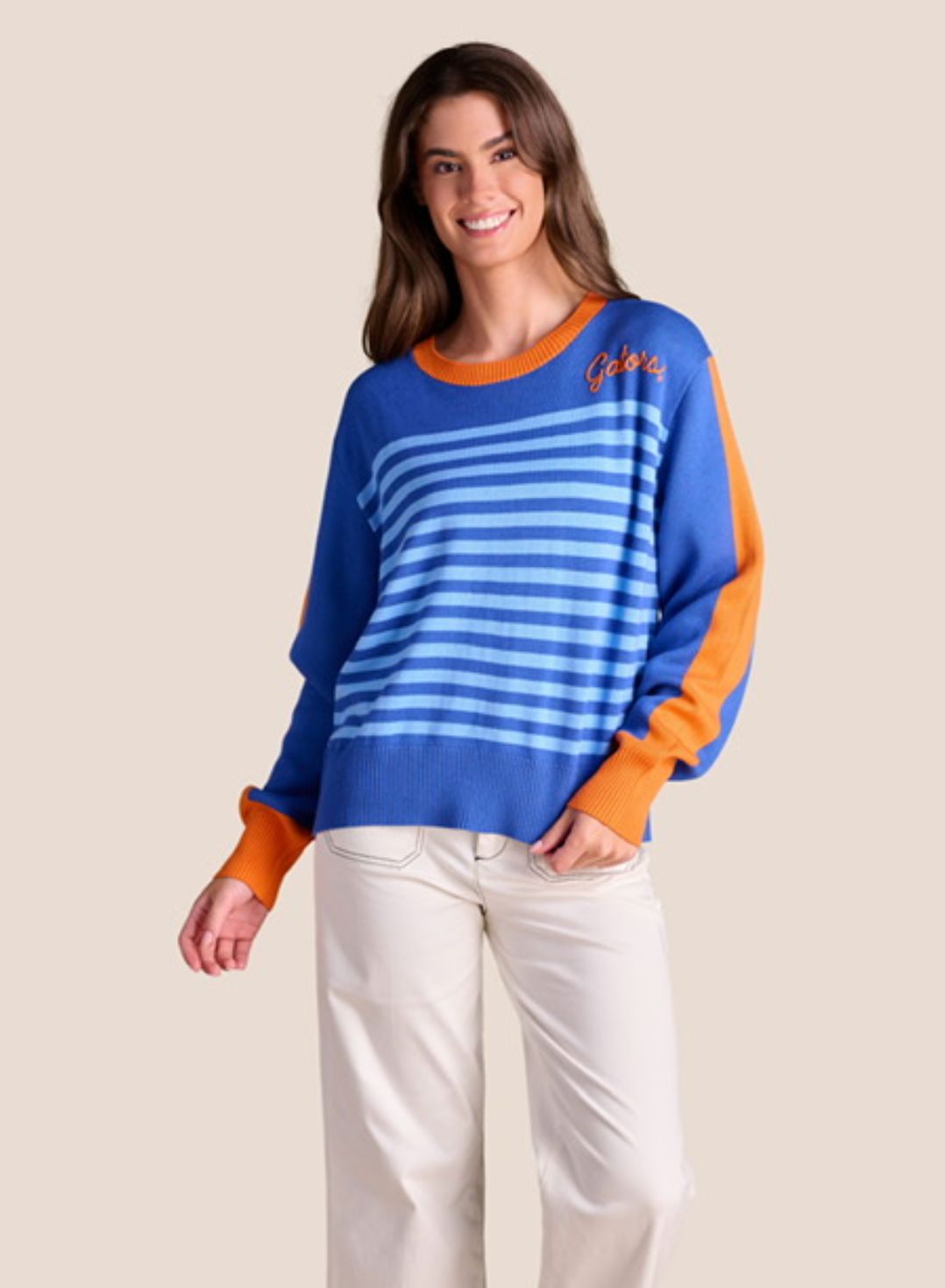 Gators Spirit Stripe Sweater