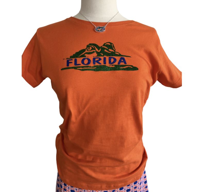 Gator Eyes Orange Top