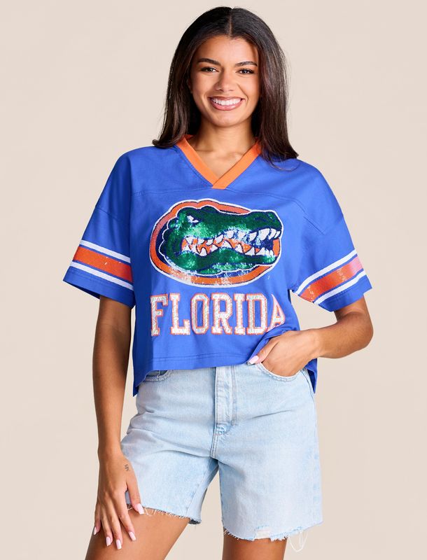 The Blitz Sequin Jersey Tee | Gators